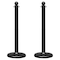 Mr. Chain Black Medium Duty Stowable Stanchion, 2PK 93703-2 - alternate 1